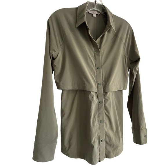 Athleta XXS olive Northstar Shirt - Picture 6 of 8